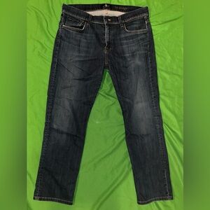 7 for All Mankind Lux Performance The Straight Men's Blue Jeans size 36